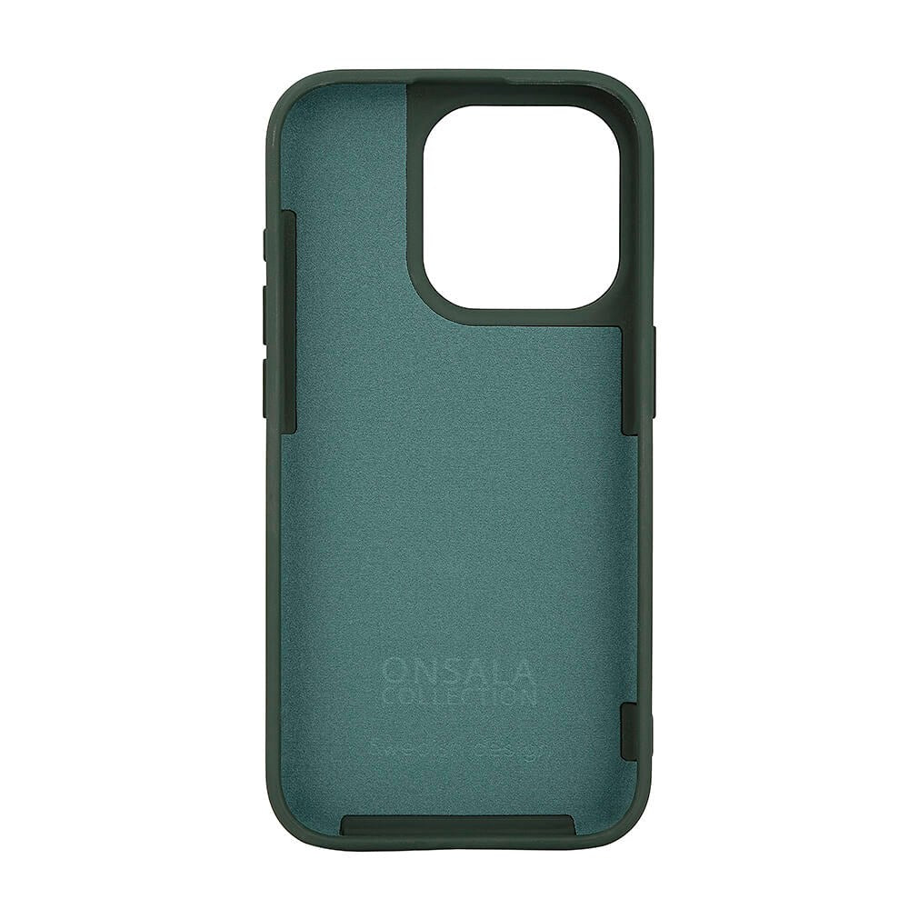 iPhone 15 Pro Onsala Silikon Deksel - MagSafe-kompatibelt - Olive Green