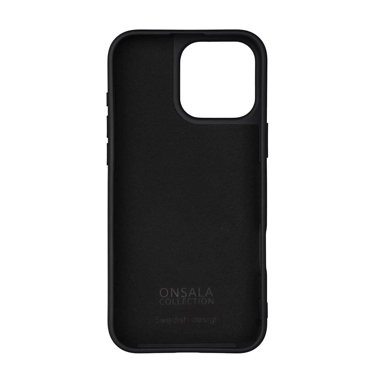 Onsala iPhone 16 Pro Max Silikon Deksel - MagSafe-kompatibelt - Svart