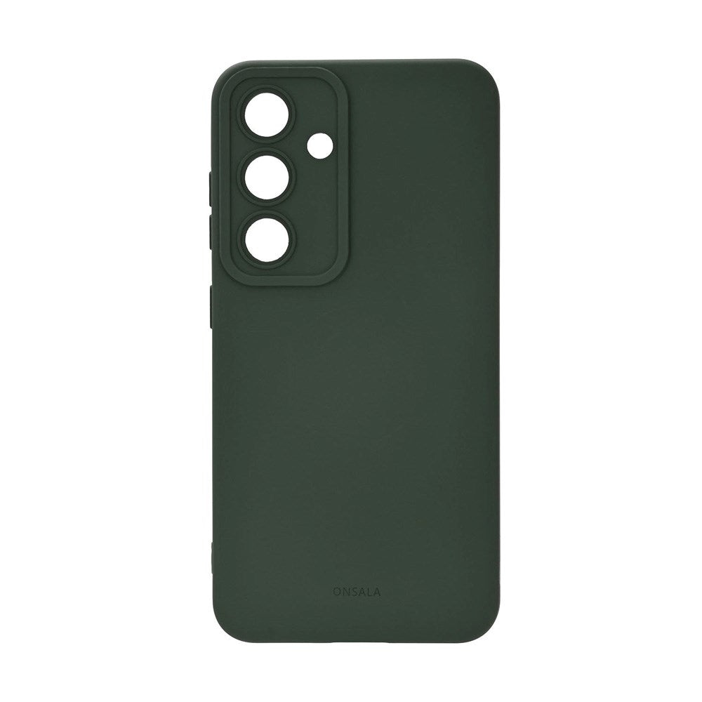 Onsala Samsung Galaxy S25 Silikon Touch Deksel - Olive Green