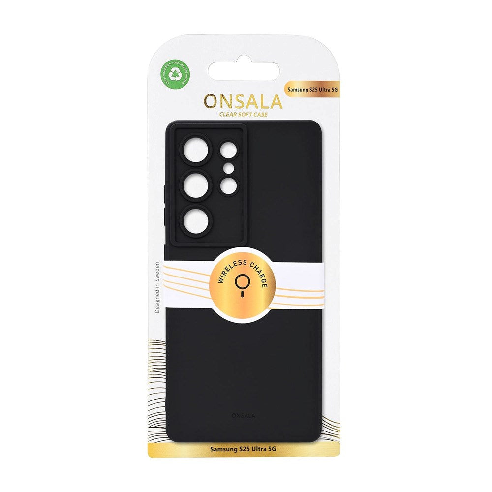 Onsala Samsung Galaxy S25 Ultra Silikon Touch Deksel - Black