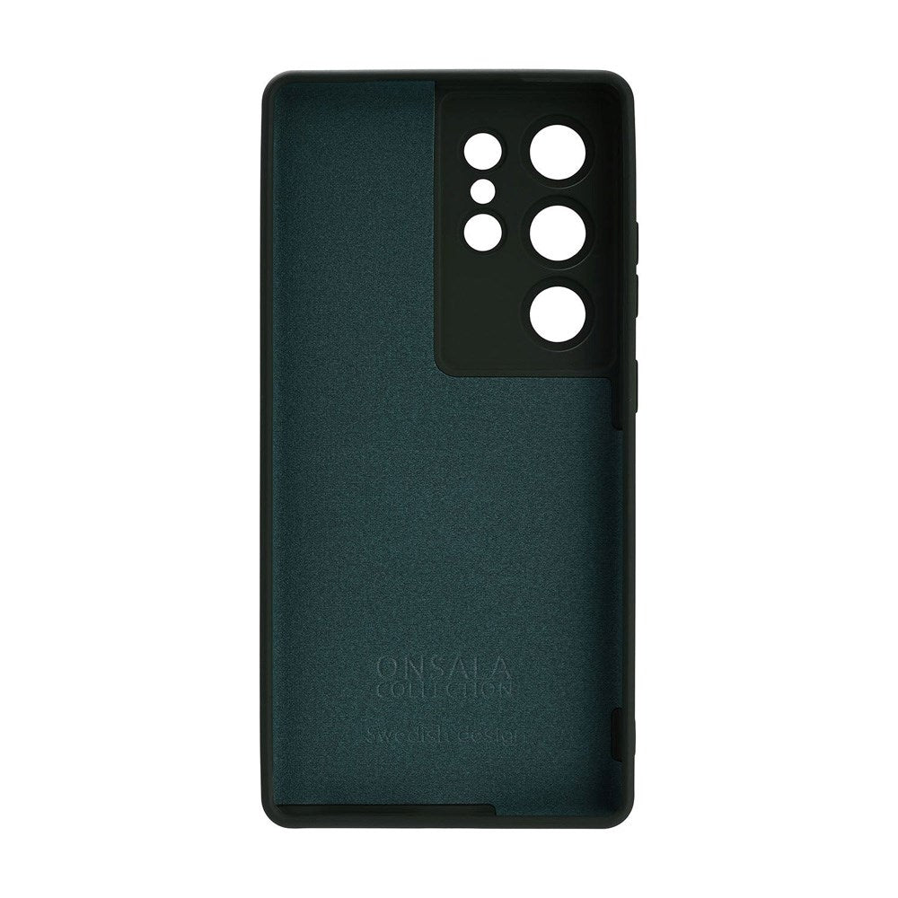 Onsala Samsung Galaxy S25 Ultra Silikon Touch Deksel - Olive Green