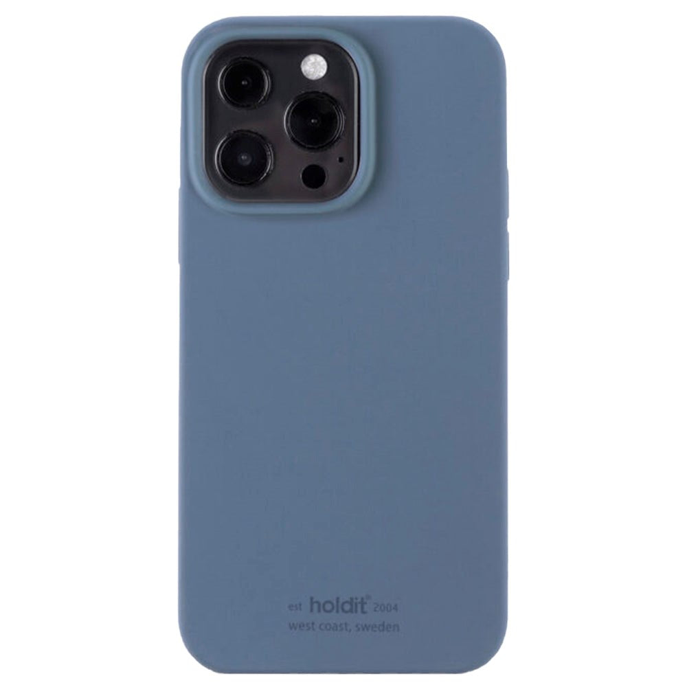 Holdit iPhone 13 Pro Soft Touch Silikon Deksel - Pacific Blue