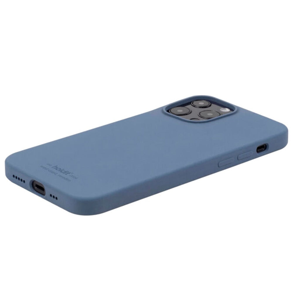 Holdit iPhone 13 Pro Soft Touch Silikon Deksel - Pacific Blue