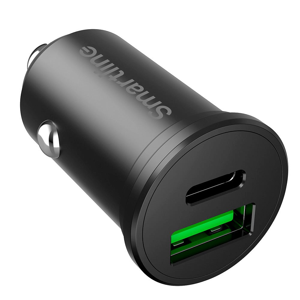 Smartline PD 45W Billader med USB-C & USB-A - Svart