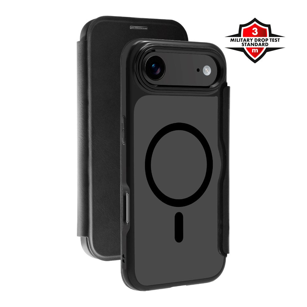 X2O iPhone Air Mag Wallet Flip Deksel med Kortholder - Svart