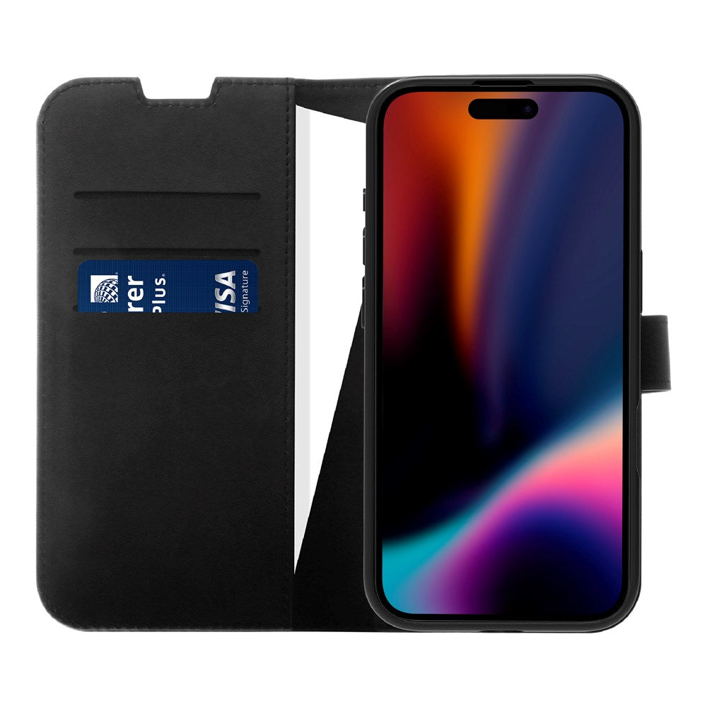 X2O iPhone 17 Classic Wallet Flip Deksel - Kortholder & Stativfunksjon - Svart