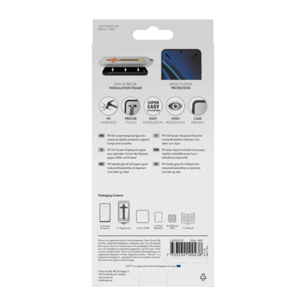 Samsung Galaxy S25 / S24 X2O 9H Full Fit Herdet Skjermbeskyttelsesglass - Gjennomsiktig