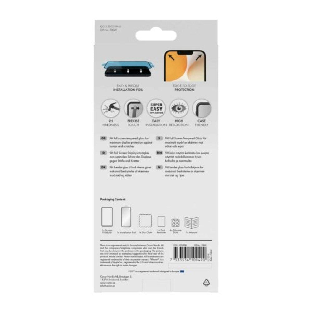 OnePlus Nord 5 / 15R X2O 9H Full Fit Herdet Skjermbeskyttelsesglass - Gjennomsiktig
