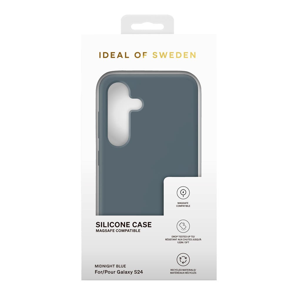Samsung Galaxy S24 / S25 iDeal Of Sweden Silicone Deksel - MagSafe Kompatibel - Midnight Blue
