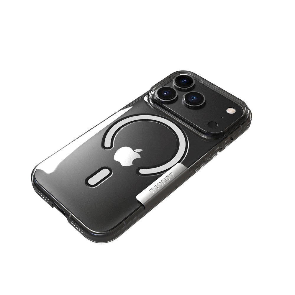 Nudient Thin Case iPhone 17 Pro Deksel - MagSafe Kompatibel - Transparent
