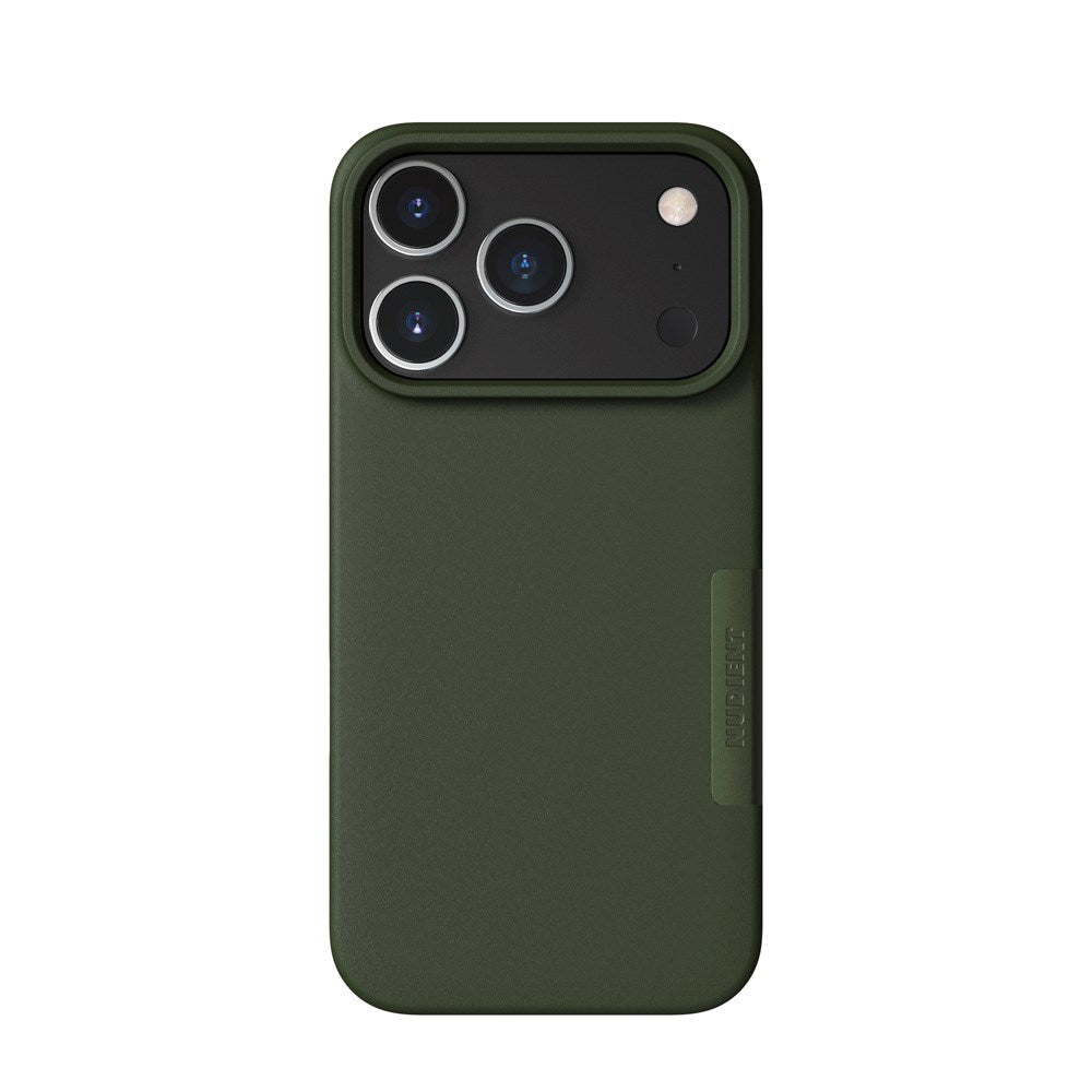 Nudient Thin Case iPhone 17 Pro Deksel - MagSafe Kompatibel - Pine Green