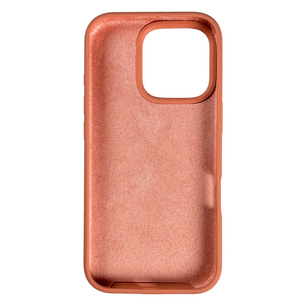 Nudient iPhone 16 Pro Base Silicone Deksel - Peach Orange