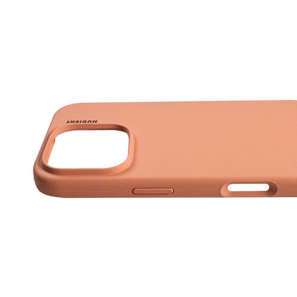 Nudient iPhone 16 Pro Base Silicone Deksel - Peach Orange