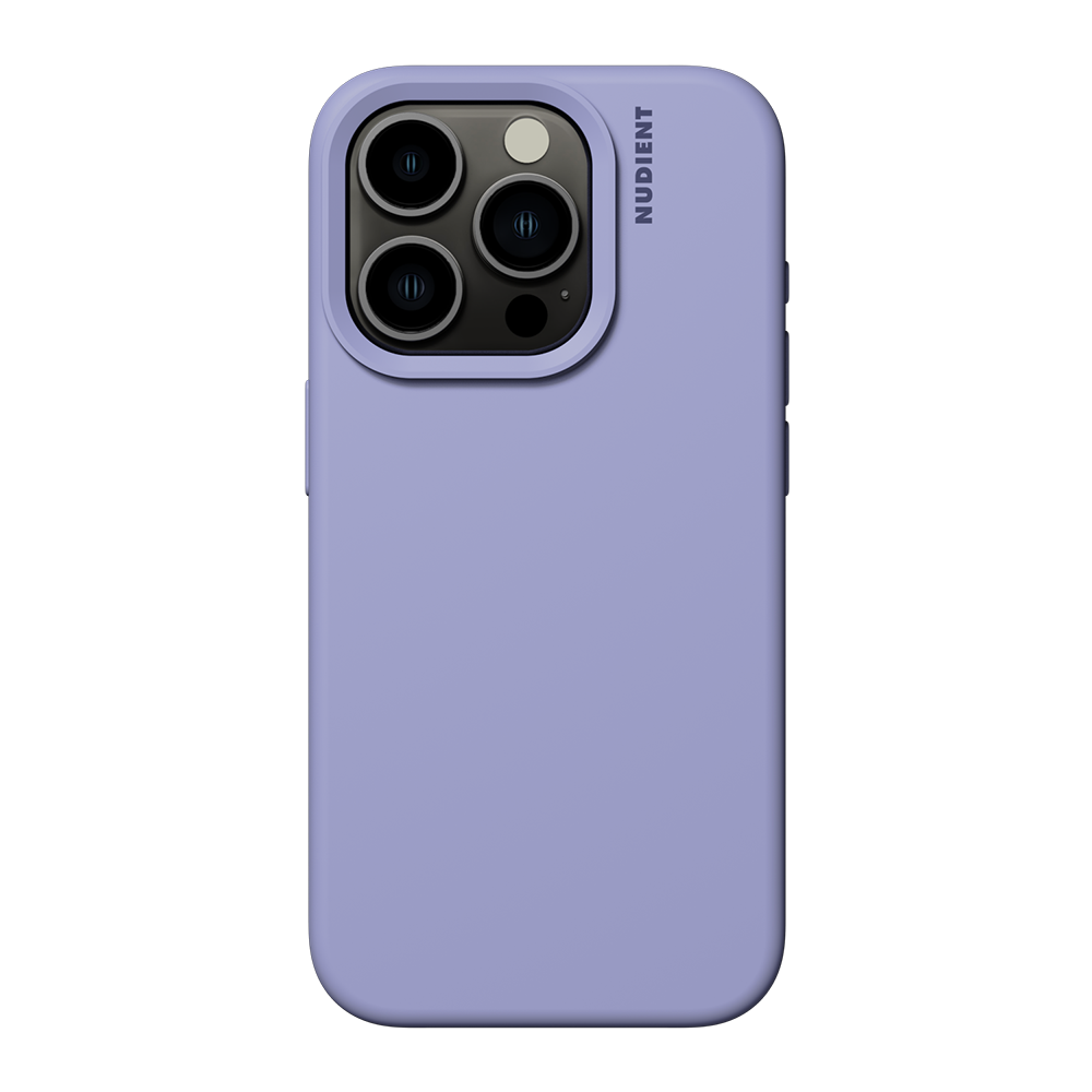 Nudient iPhone 15 Pro Base Silicone Deksel - Soft Purple