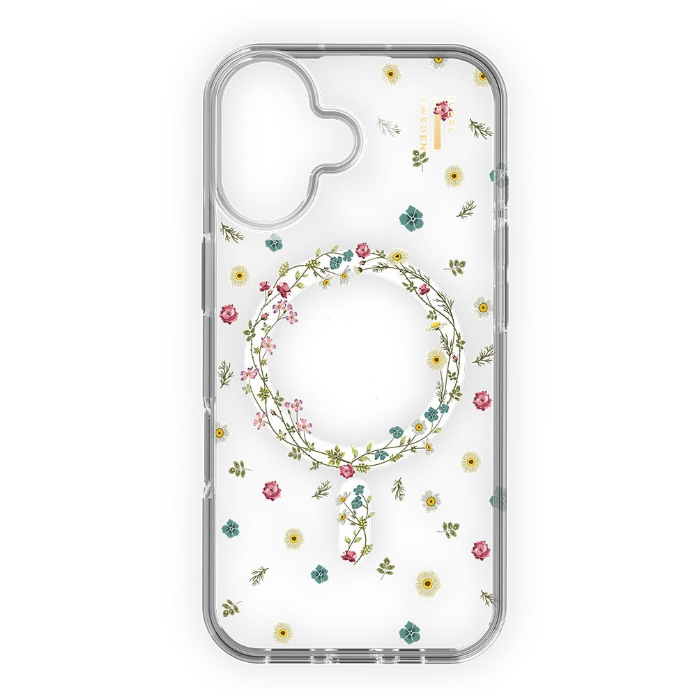 iPhone 16 iDeal Of Sweden Clear Deksel - MagSafe Kompatibel - Petite Floral