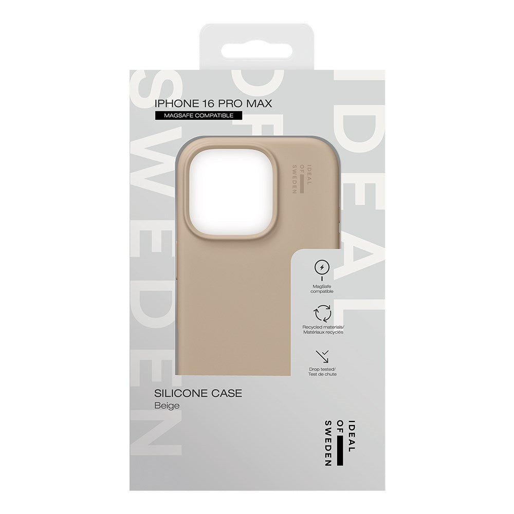 iDeal Of Sweden iPhone 16 Pro Max Silicone Deksel - MagSafe Kompatibel - Beige