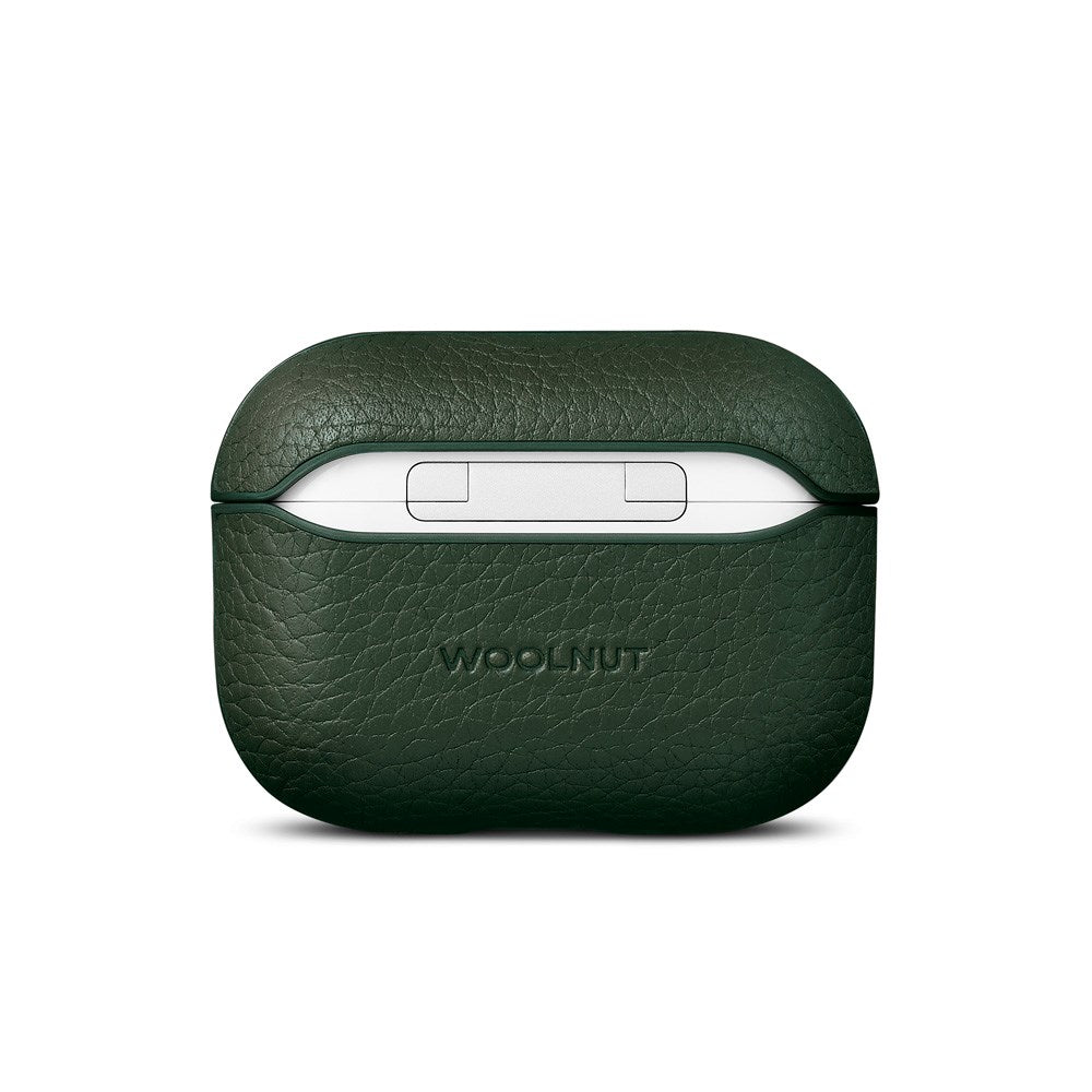 WOOLNUT Apple AirPods Pro (3. gen.) Ekte Skinn Deksel - Grønn