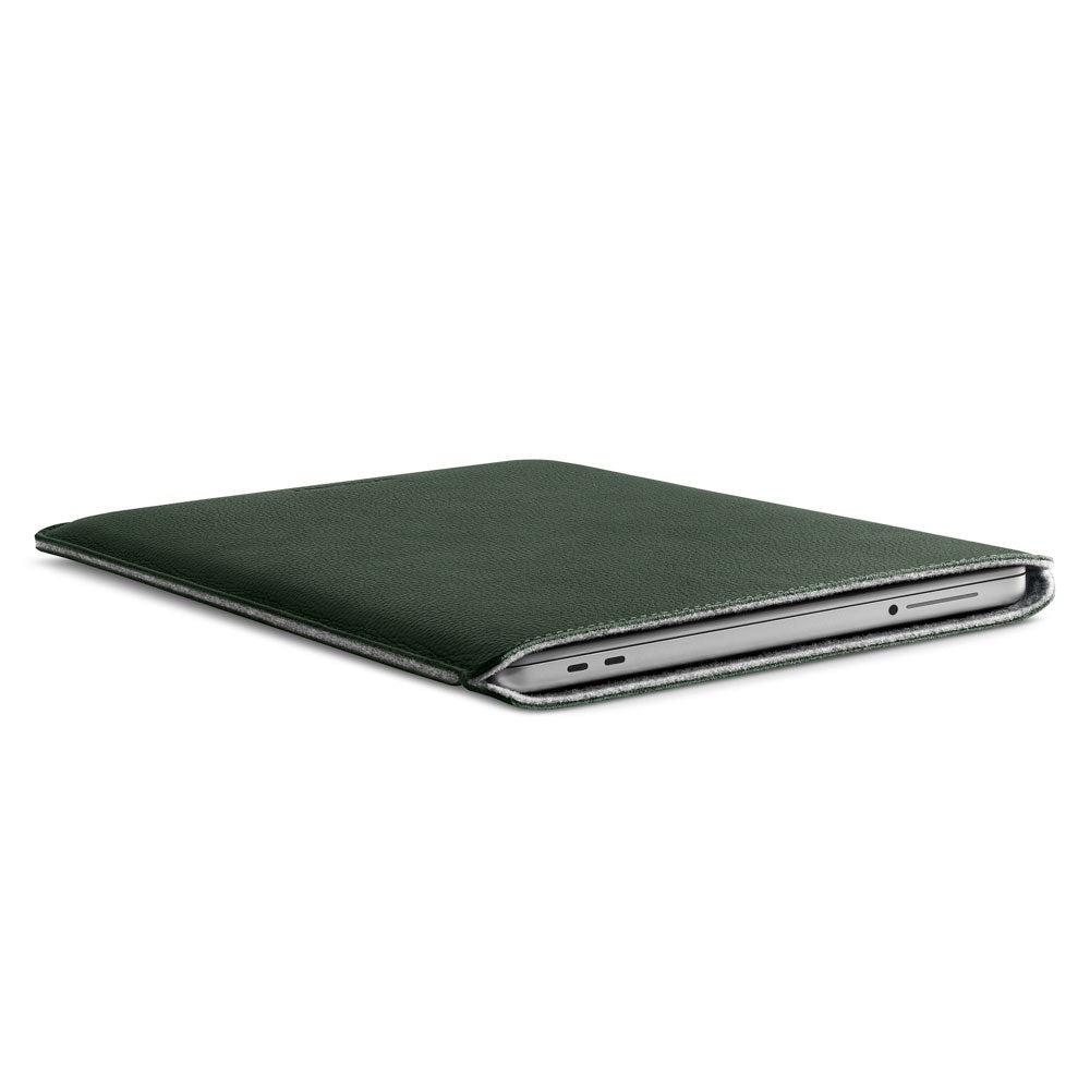 MacBook Neo 13 A18 Pro (2026) Woolnut Leather Sleeve - Grønn