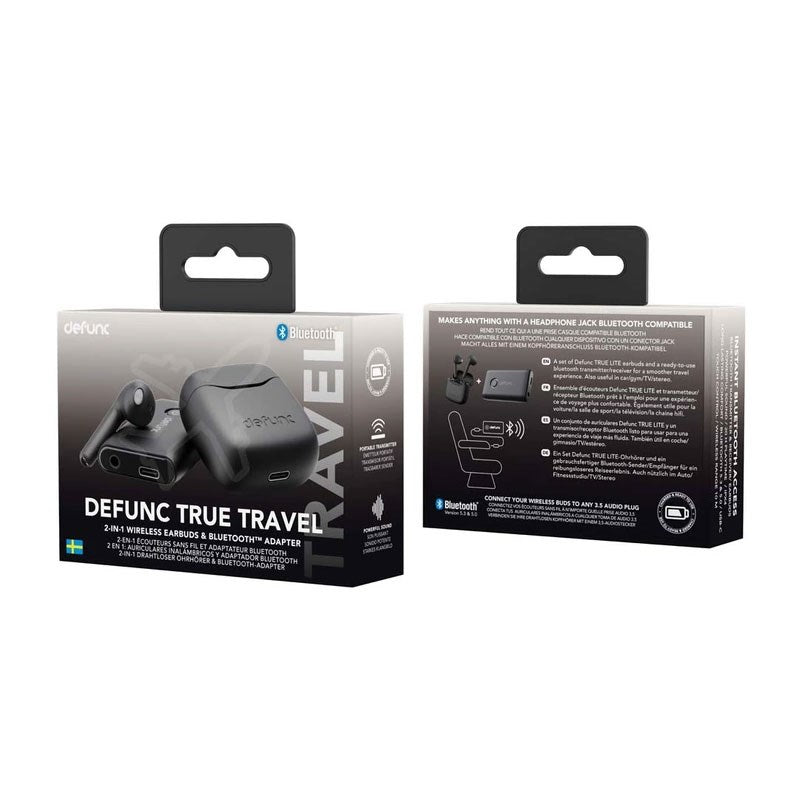Defunc TRUE TRAVEL Bluetooth Hodetelefoner - Svart
