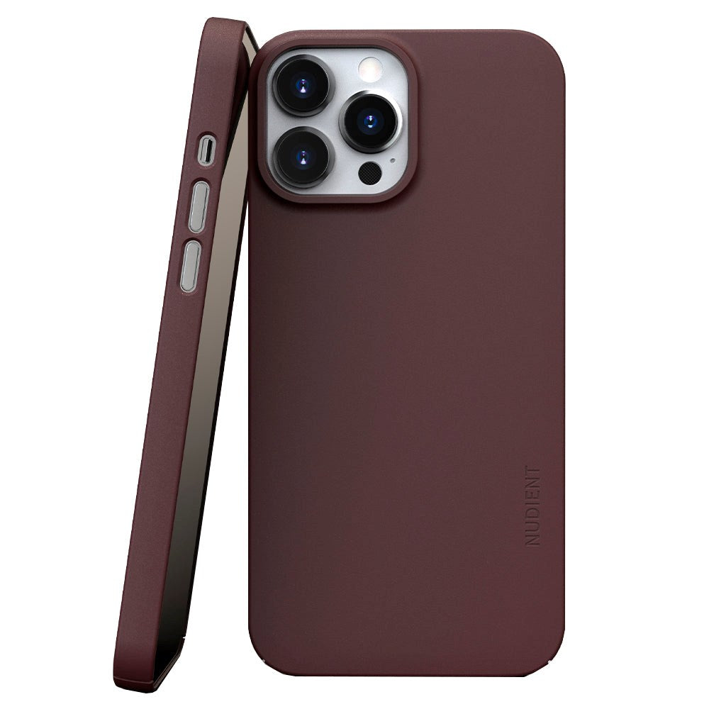 Nudient Thin Case V3 iPhone 13 Pro Max Deksel - Sangria Red