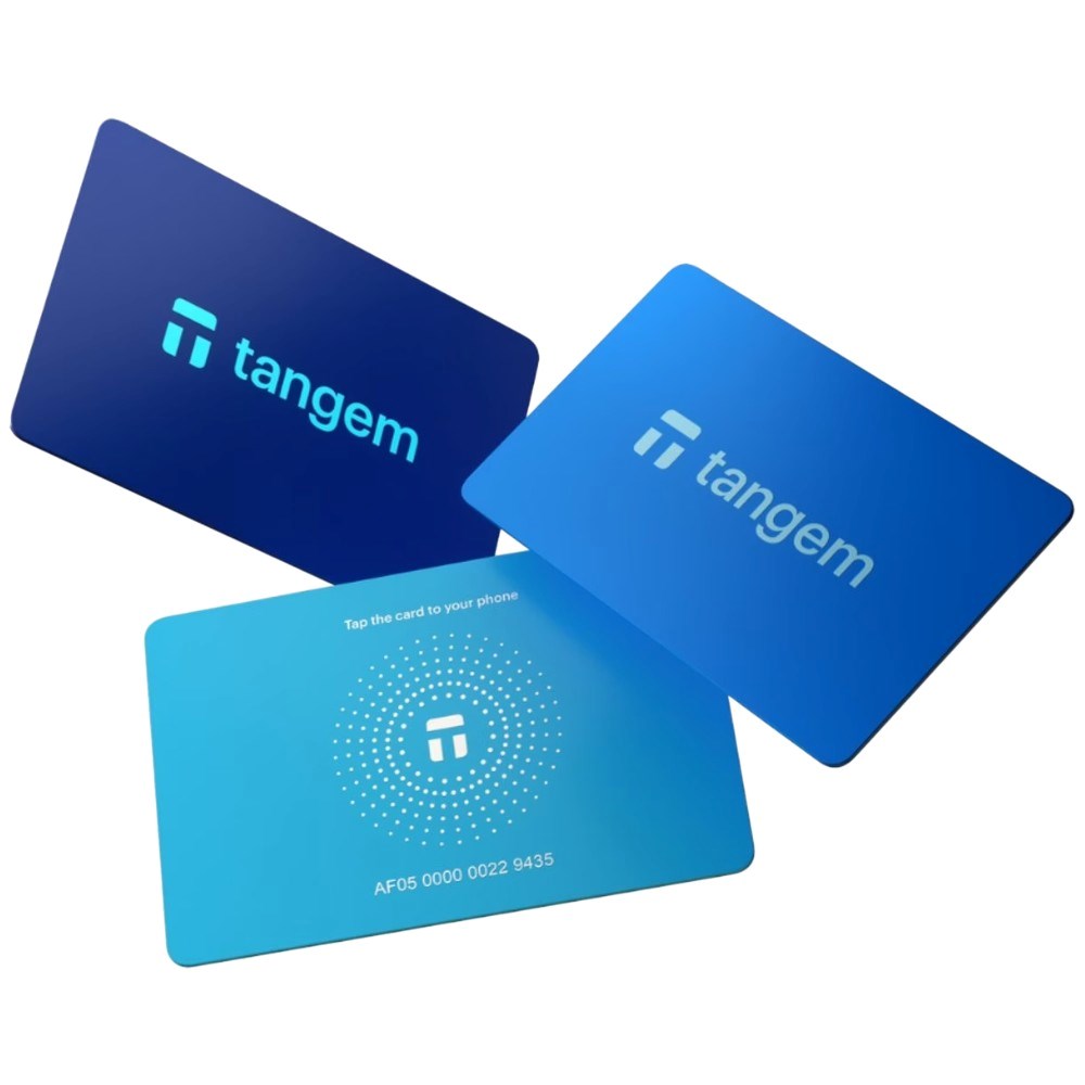 Tangem Wallet Card - 3 stk - Electric Night