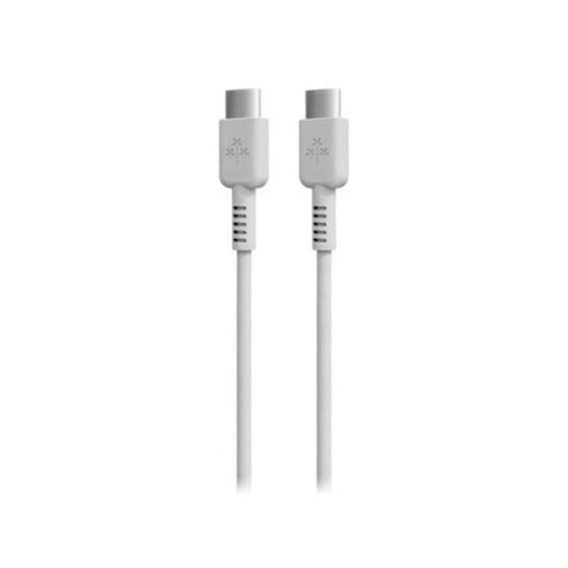 Hune Raiz USB-C til USB-C Kabel - 1 m - Hvit