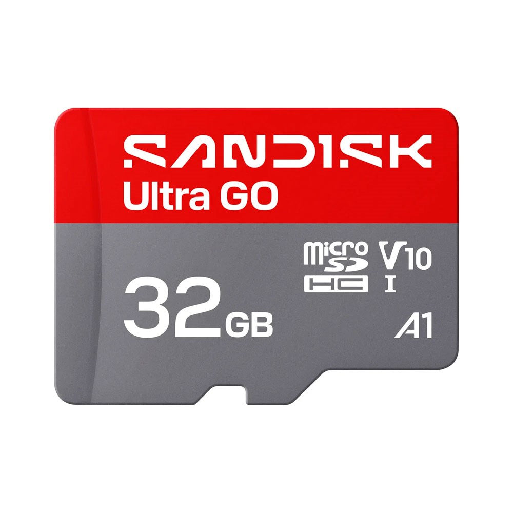SanDisk MicroSD Ultra Go Minnekort - 32GB - Rød / Grå
