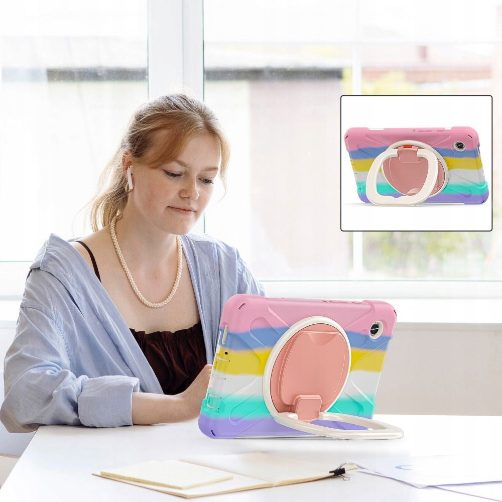 Tech-Protect Samsung Galaxy Tab A9+ (Plus) X-Armor-deksel + Skjermbeskytter - Flerfarget / Gjennomsiktig