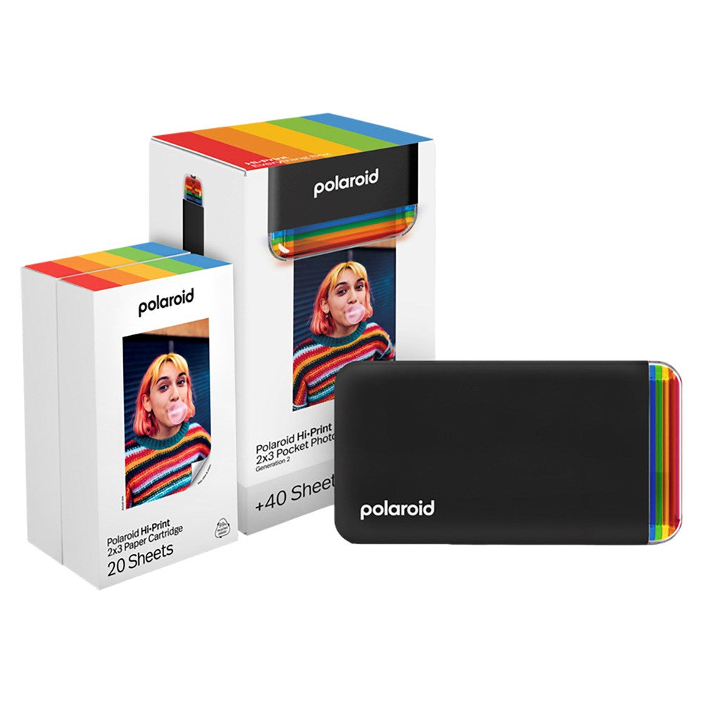 Polaroid Hi-Print Gen. 2 Everything Box m. Mobil Fotoskriver og 40 stk. Fotopapir - Svart