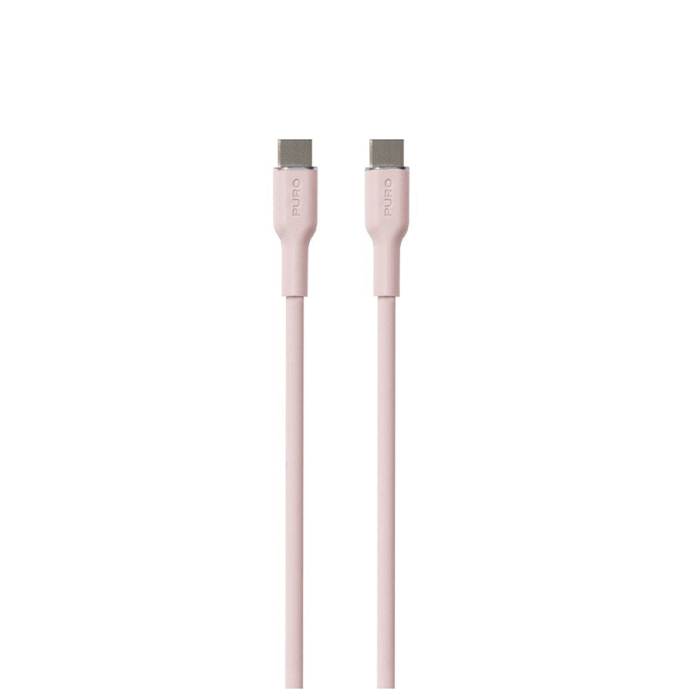 PURO Soft USB-C til USB-C Kabel 1.5m - Rosa