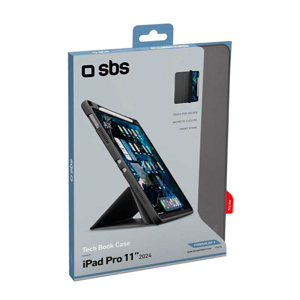 SBS iPad Pro 11" (2025 / 2024) Book Tech Case - Svart