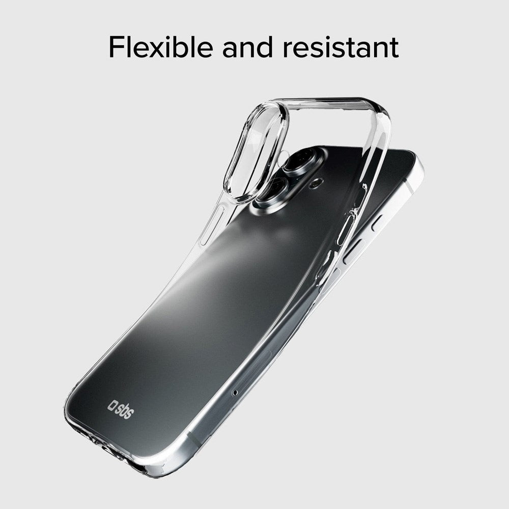 iPhone 16 SBS Skinny Deksel - Gjennomsiktig