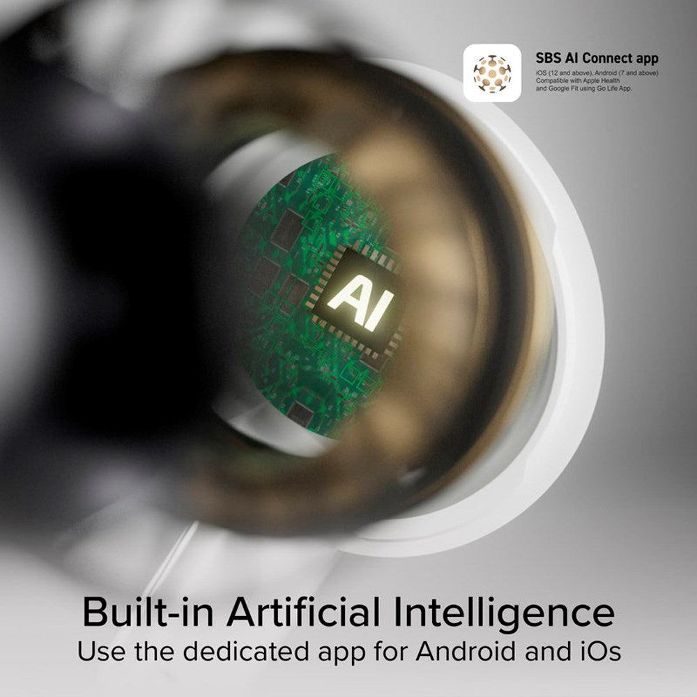 SBS - True Wireless Hodetelefoner m. AI - Hvit