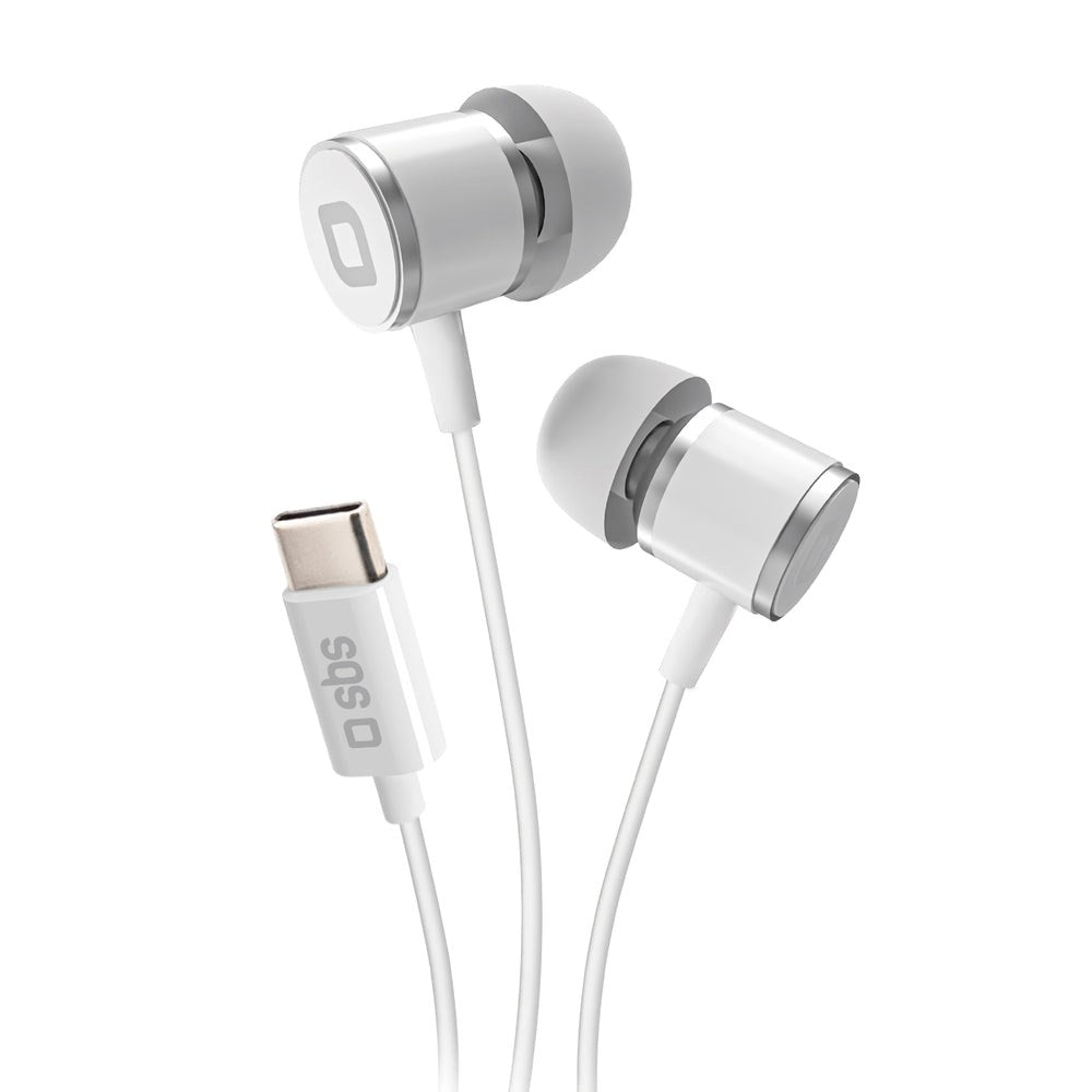 SBS Studio Mix 100 Hodetelefoner In-Ear m. USB-C & Mikrofon - Hvit