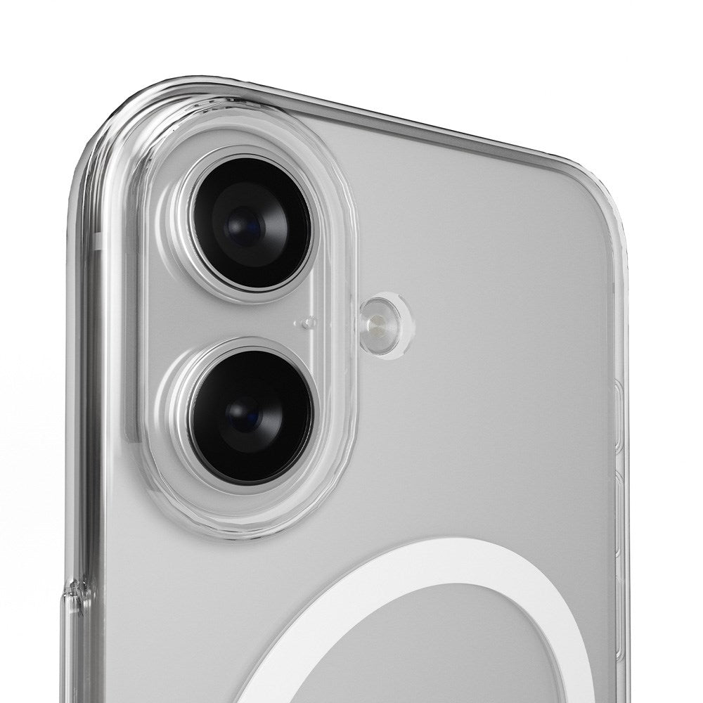 iPhone 17 PURO LITE MAG Hybrid Deksel - MagSafe Kompatibel - Gjennomsiktig / Hvit