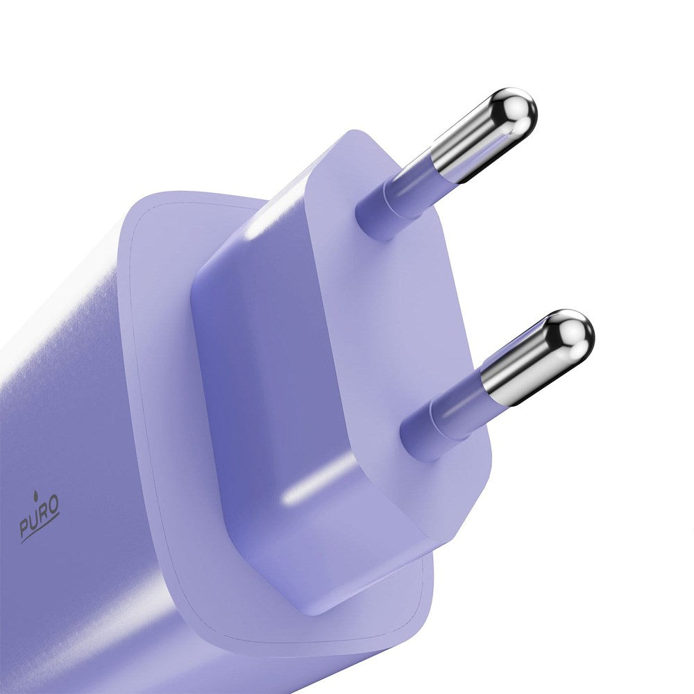 Puro Pro Lite Vegglader 30W med 1 x USB-C & Power Delivery - Lilla