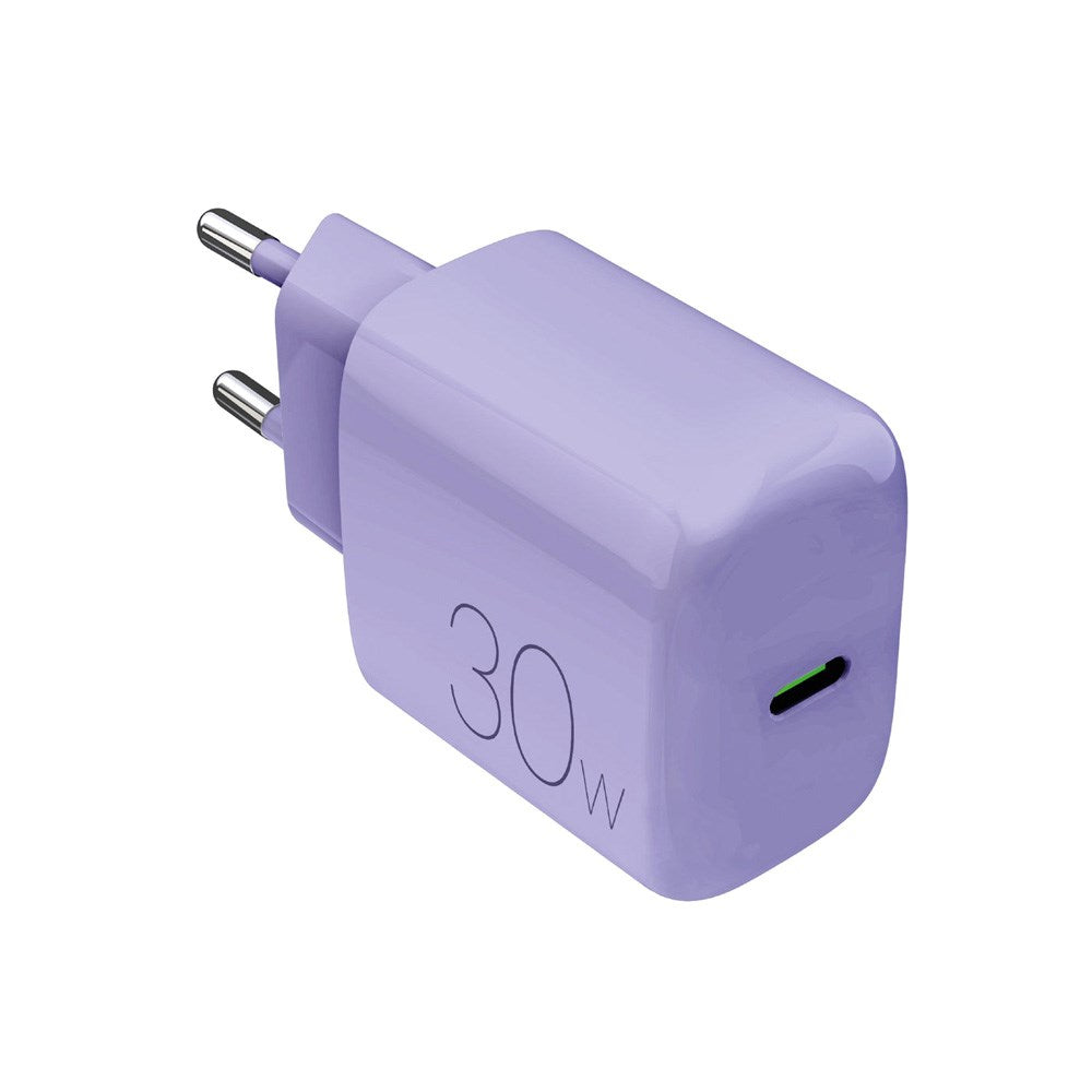 Puro Pro Lite Vegglader 30W med 1 x USB-C & Power Delivery - Lilla