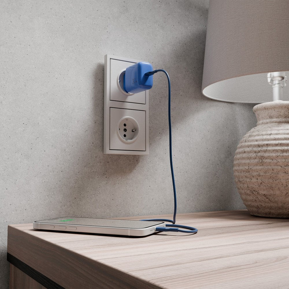 Puro ICON USB-C til USB-C-Kabel med 25W – 1,5m – Blå