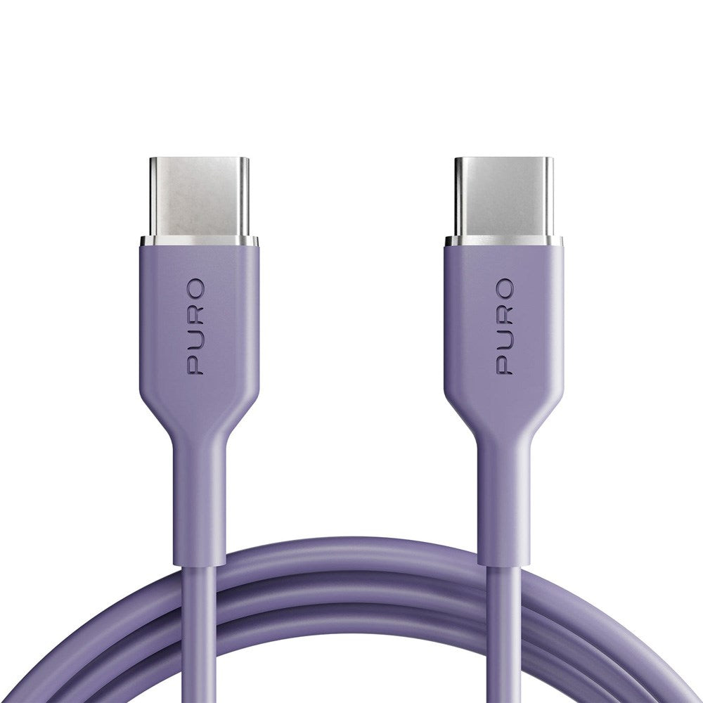 Puro ICON USB-C til USB-C-Kabel med 25W – 1,5m – Lilla