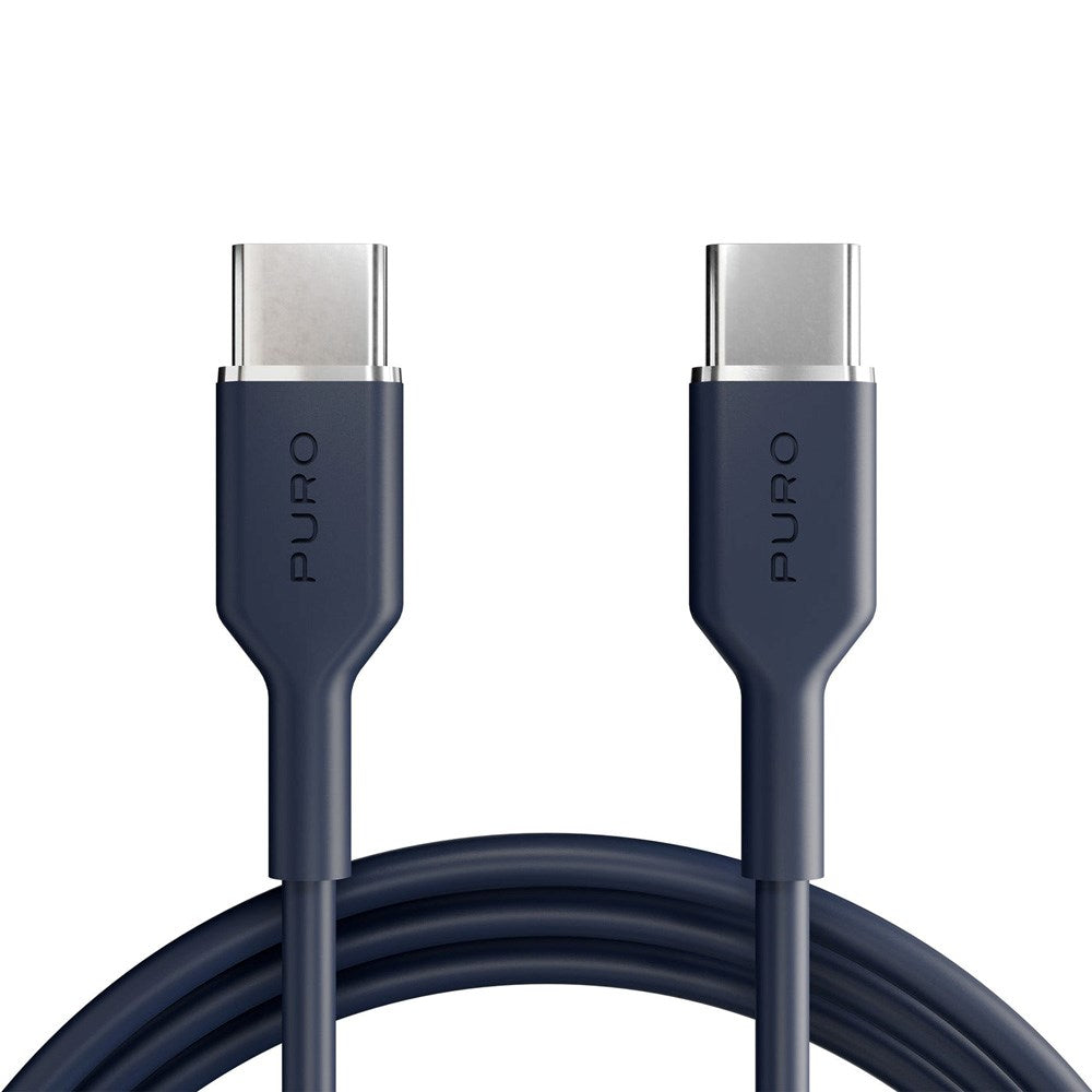 Puro ICON USB-C til USB-C-Kabel med 25W – 1,5m – Mørk Blå