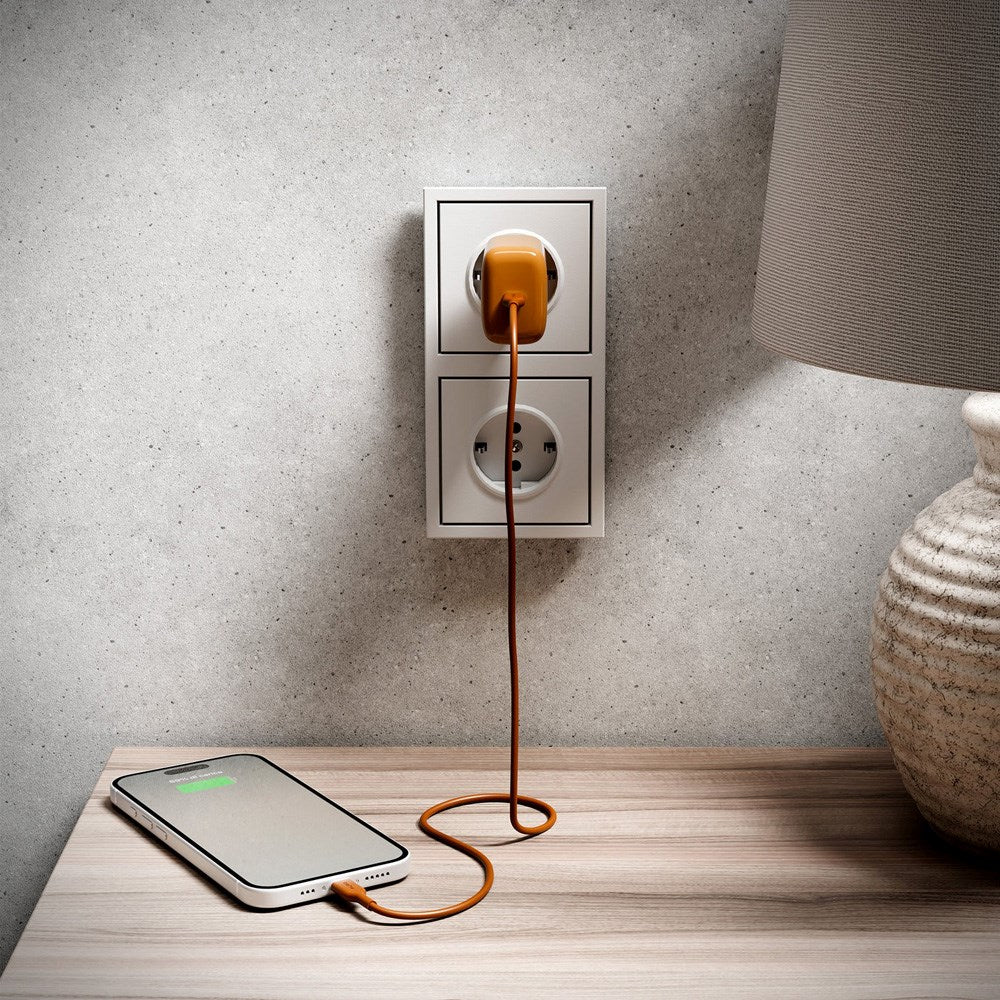 Puro ICON USB-C til USB-C-Kabel med 25W – 1,5m – Oransje