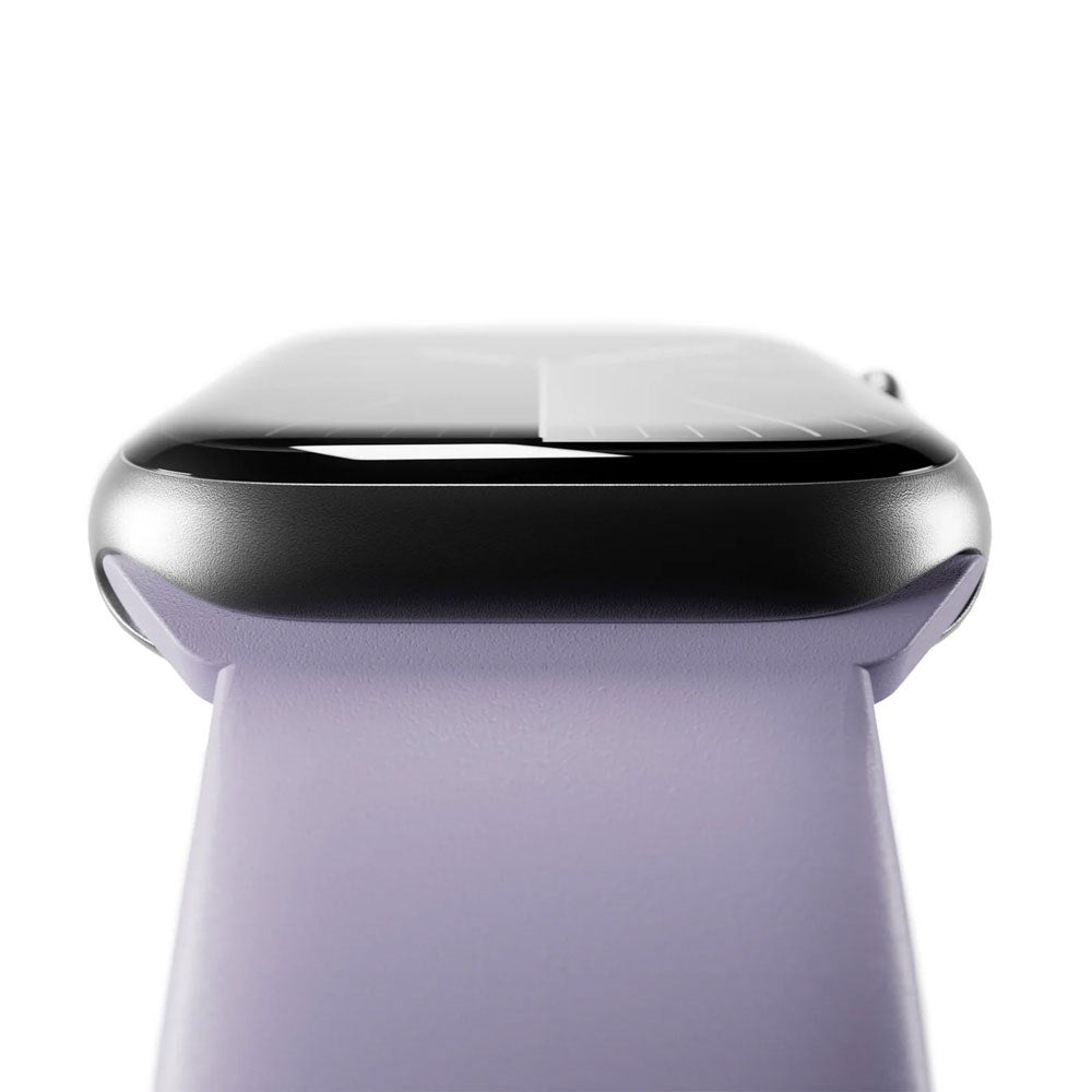 Apple Watch (38/40/SE/41/42mm) Puro ICON Silikon Klokkerem - Lavender Blue