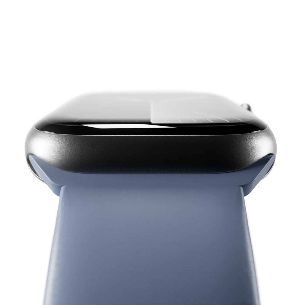 Apple Watch (42/44/SE/45/46/49mm) Puro ICON Silikon Klokkerem - Ice Blue