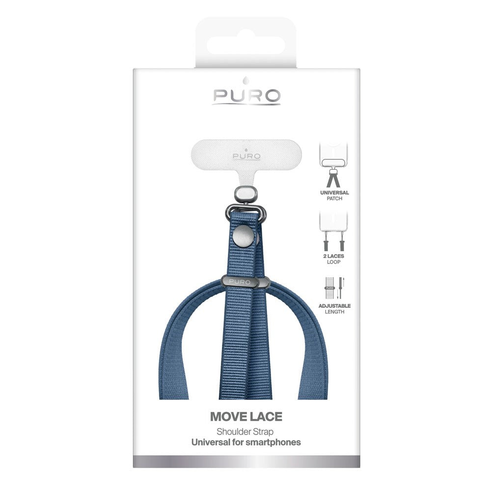 Puro Move Lace Mobile-Stropp med Innsatsplate – Blå