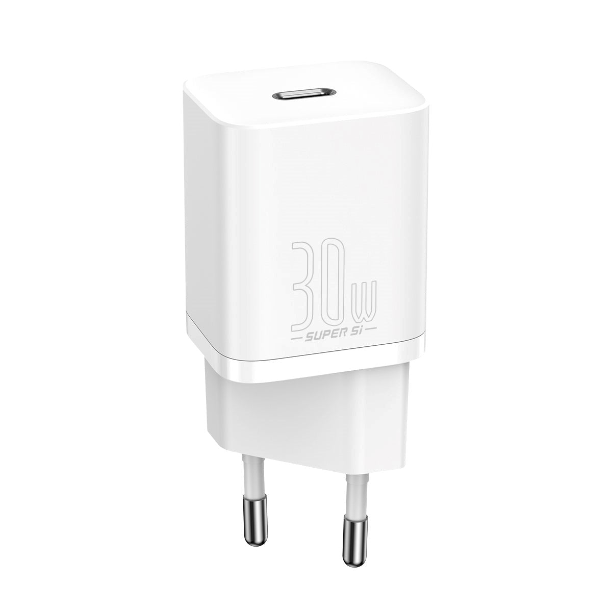 Baseus Compact PD 30W Veggladere USB-C Quick Charge - Hvit