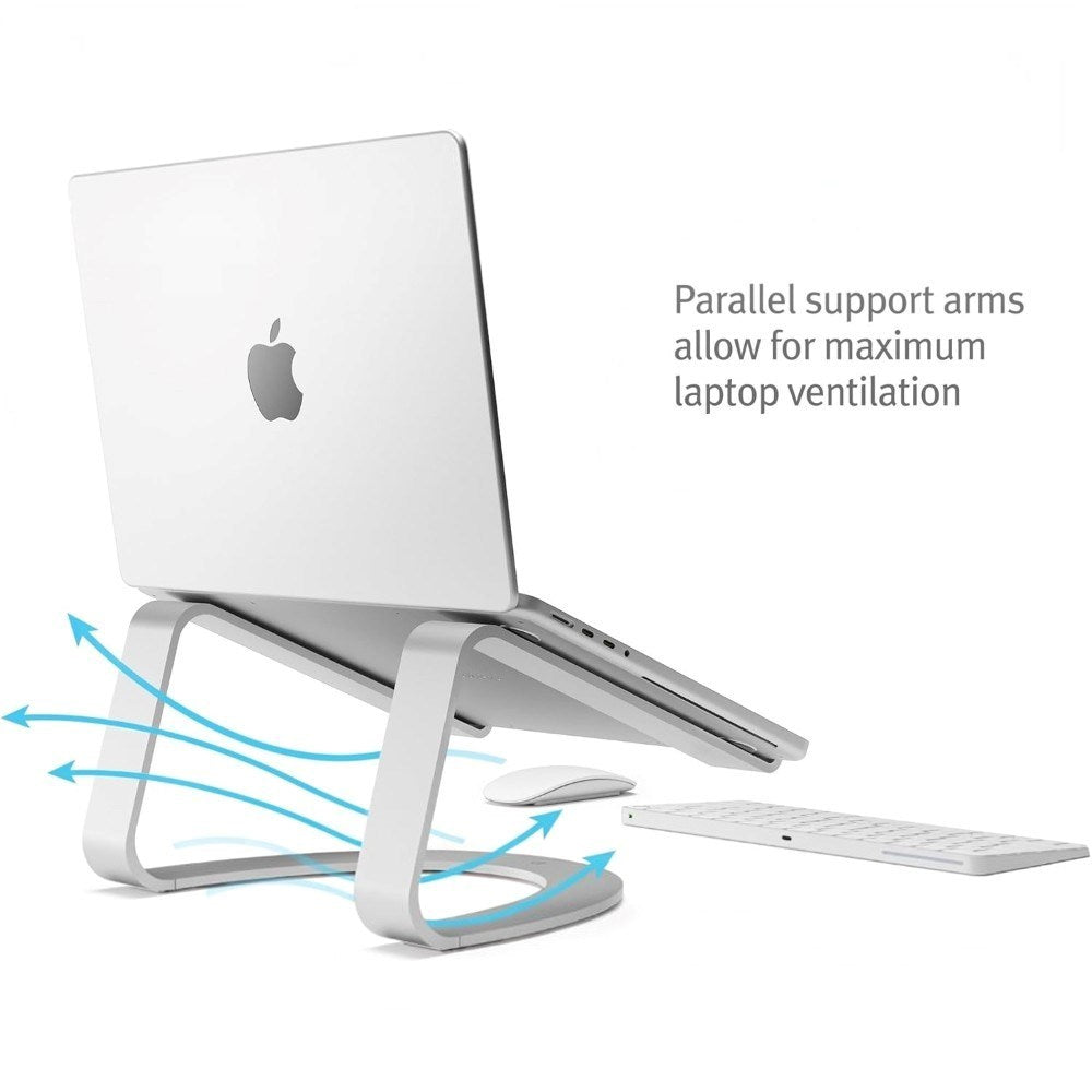Laptop-/MacBook Stativ Twelve South Curve SE - Sølv