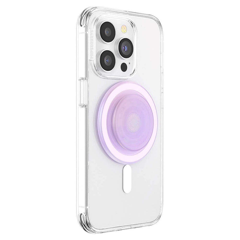 POPSOCKETS PopGrip Opalescent Clear MagSafe- Stativ og Grep