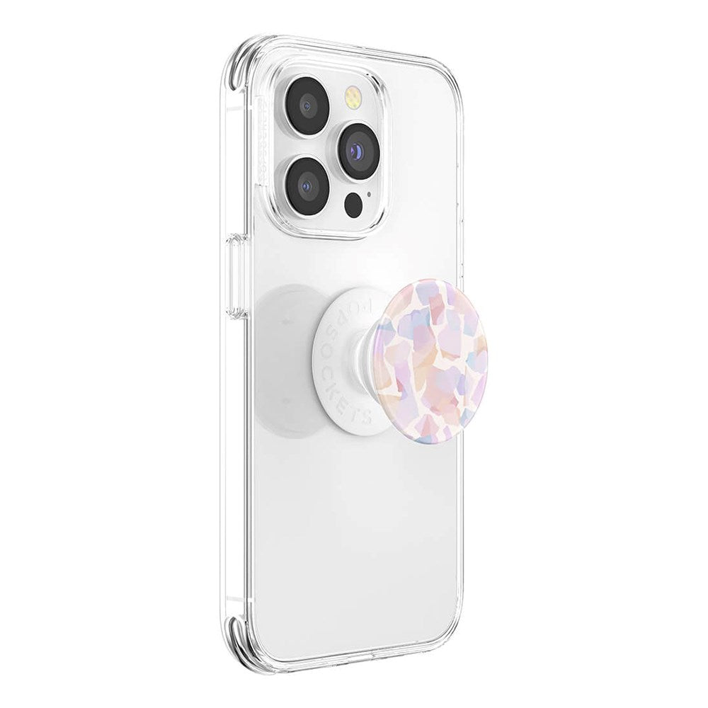POPSOCKETS PopGrip Original Terrazzo Party Avtagbart Grep med Stativfunksjon - Rosa Mosaikk