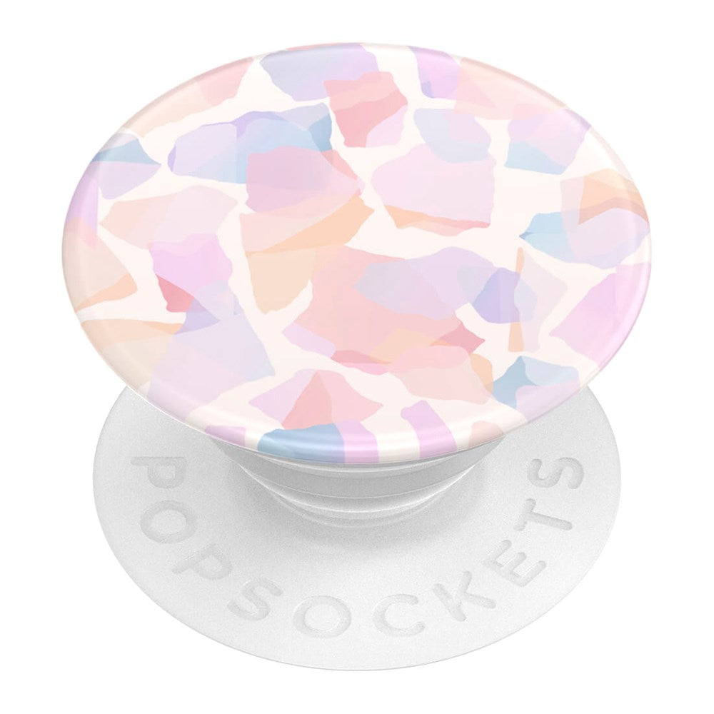 POPSOCKETS PopGrip Original Terrazzo Party Avtagbart Grep med Stativfunksjon - Rosa Mosaikk