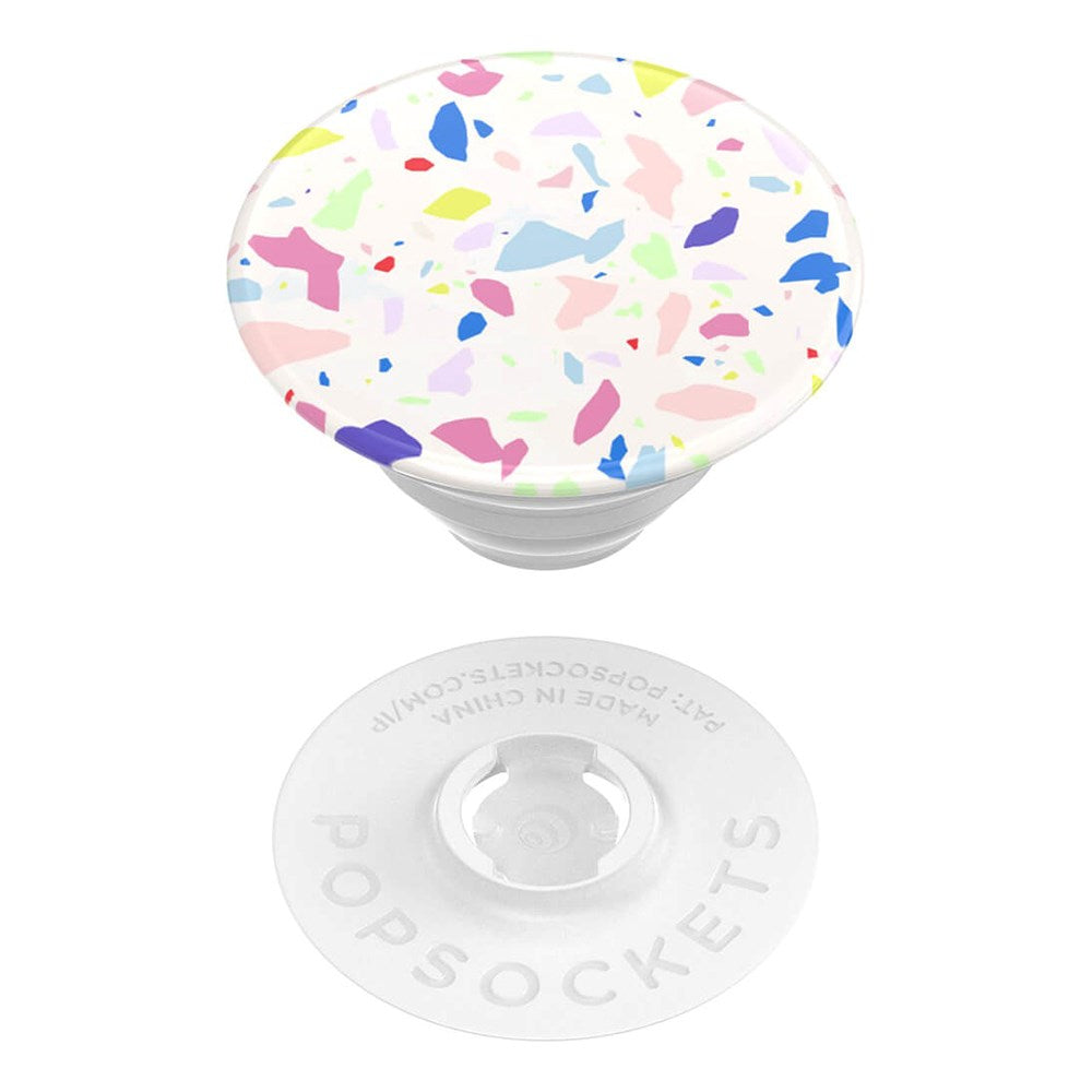 POPSOCKETS PopGrip Original Terrazzo Party Avtagbart Grep med Stativfunksjon - Fargerik Mosaikk